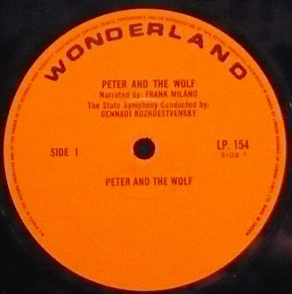 Sergei Prokofiev - Frank Milano , Russian State Symphony Orchestra , Gennadi Rozhdestvensky - Peter And The Wolf | Golden Records (LP 154) - 2
