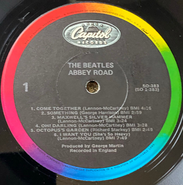 The Beatles - Abbey Road | Capitol Records (SO-383) - 3 The Beatles - Abbey Road | Capitol Records (SO-383) - 3