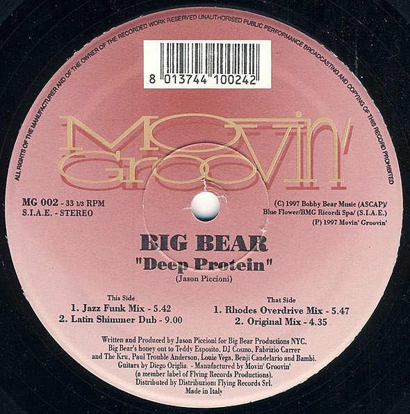 Big Bear - Deep Protein | Movin' Groovin' (MG 002) - 2