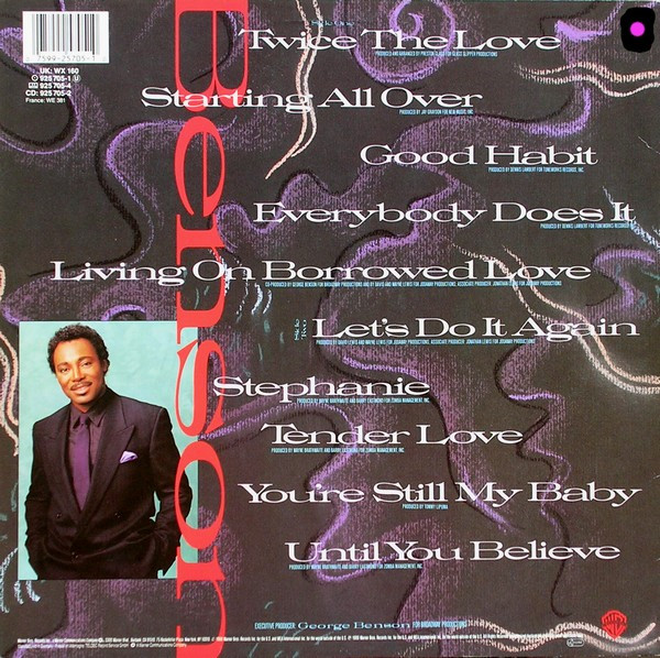 George Benson - Twice The Love | Warner Bros. Records (925 705-1)