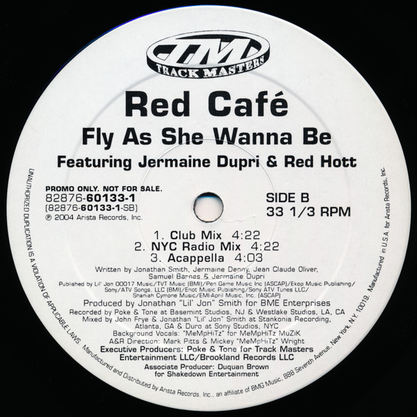 Red Café Featuring Jermaine Dupri & Red Hott - Fly As She Wanna Be | Track Masters (82876-60133-1)