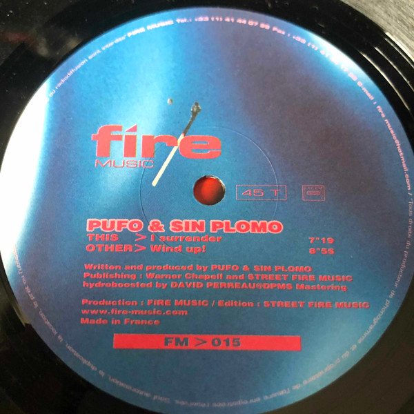 Pufo & Sin Plomo - I Surrender / Wind Up | Fire Music (FIRE015) - 3