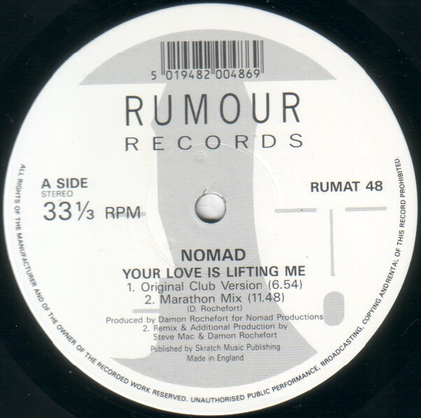 Nomad - Your Love Is Lifting Me | Rumour Records (RUMAT 48) - 3