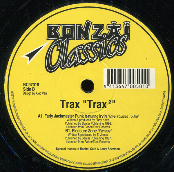 Farley "Jackmaster" Funk / Pleasure Zone - Trax² | Bonzai Classics (BC97016) - 2 Farley "Jackmaster" Funk / Pleasure Zone - Trax² | Bonzai Classics (BC97016) - 2