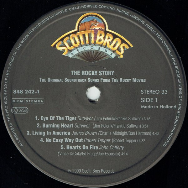 Various - The Rocky Story | Scotti Bros. Records (848 242-1) - 3