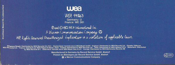 Phil Collins - Hello, I Must Be Going! | WEA (WEA 99263) - 9 Phil Collins - Hello, I Must Be Going! | WEA (WEA 99263) - 9