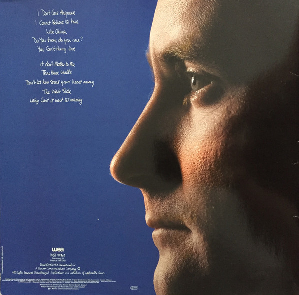 Phil Collins - Hello, I Must Be Going! | WEA (WEA 99263) - 4 Phil Collins - Hello, I Must Be Going! | WEA (WEA 99263) - 4
