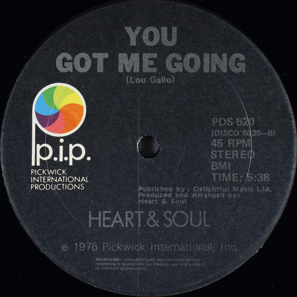 Heart & Soul - Do The Walk | P.I.P. Records (PDS 520)