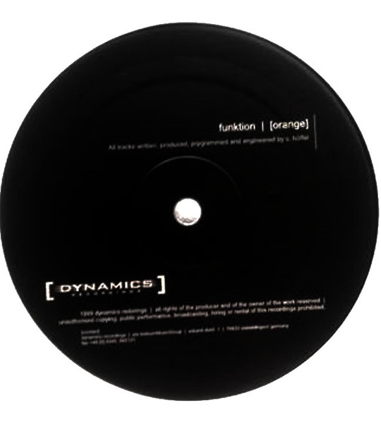 Funktion - The Indication | Dynamics Recordings (DY 001)