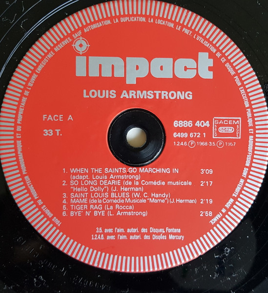 Louis Armstrong - Louis Armstrong | Impact (6886 404) - 3 Louis Armstrong - Louis Armstrong | Impact (6886 404) - 3