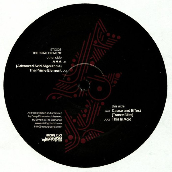 Deep Dimension - The Prime Element | EarToGround Records (ETG025)