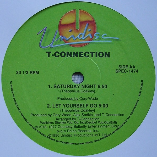 Rick James / T-Connection - You & I / Saturday Night / Let Yourself Go | Unidisc (SPEC-1474) - 4