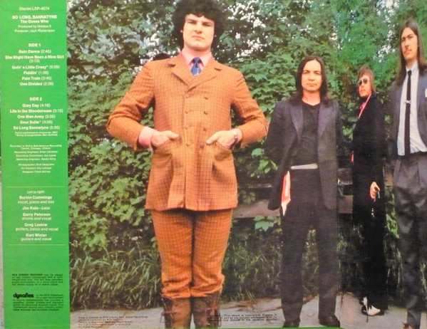 The Guess Who - So Long, Bannatyne [Vinyl] | RCA Victor (LSP-4574) - 3