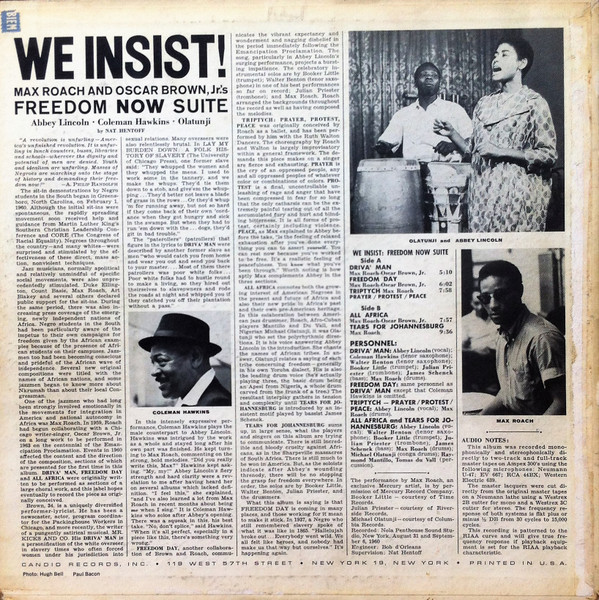 Max Roach - We Insist! Max Roach's Freedom Now Suite | Candid (CJM 8002) - 2