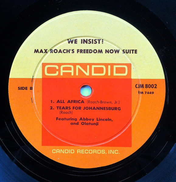 Max Roach - We Insist! Max Roach's Freedom Now Suite | Candid (CJM 8002) - 4