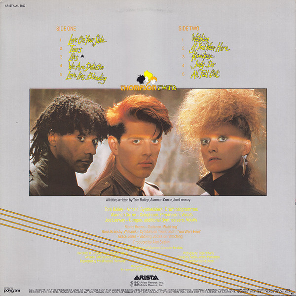 Thompson Twins - Side Kicks | Arista (AL 6607) - 2