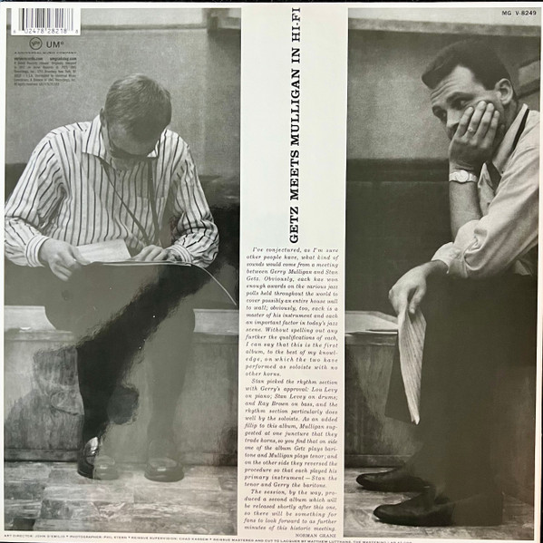 Stan Getz Meets Gerry Mulligan - Getz Meets Mulligan In Hi-FI | Verve Records (602478282188) - 2