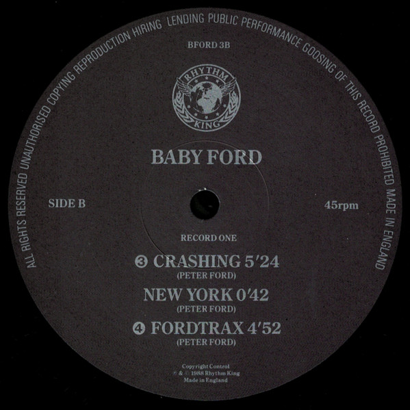 Baby Ford - Ford Trax | Rhythm King (BFORD 3) - 4