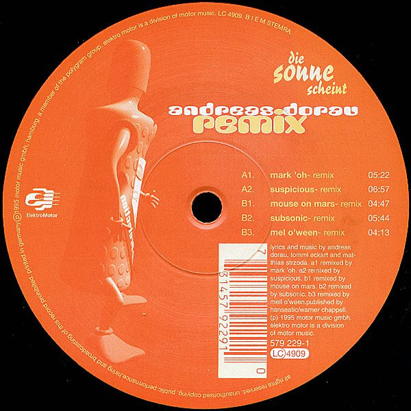 Andreas Dorau - Die Sonne Scheint (Remix) | ElektroMotor (579 229-1)