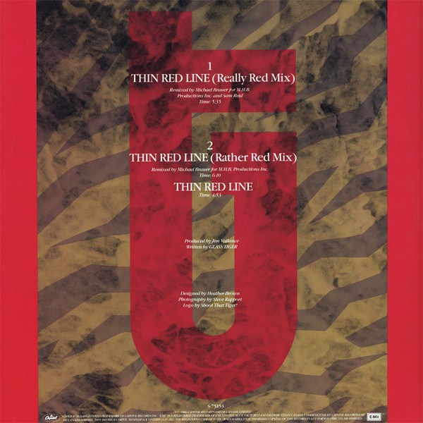 Glass Tiger - Thin Red Line | Capitol Records (S-75153) - 2