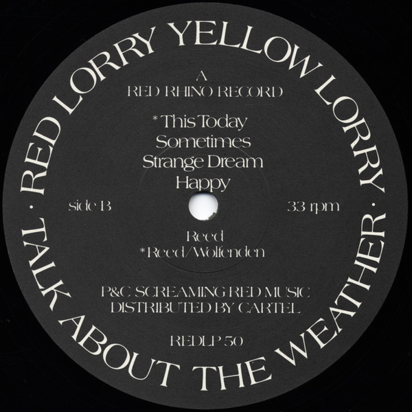 Red Lorry Yellow Lorry - Talk About The Weather | Red Rhino Records (REDLP 50) - 4 Red Lorry Yellow Lorry - Talk About The Weather | Red Rhino Records (REDLP 50) - 4