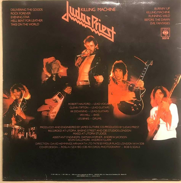 Judas Priest - Killing Machine | CBS (CBS 32218) - 2