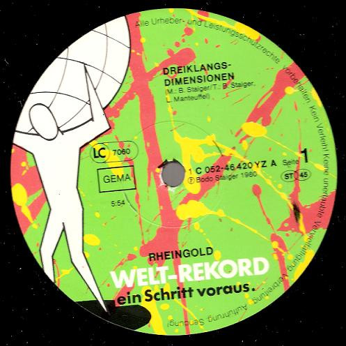 Rheingold - Dreiklangs-Dimensionen | Welt-Rekord (1C 052-46 420 YZ) - 3 Rheingold - Dreiklangs-Dimensionen | Welt-Rekord (1C 052-46 420 YZ) - 3