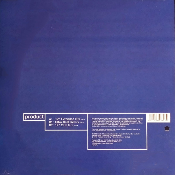 Cooper - I Believe In Love | Product Recordings (PDT05T) - 2