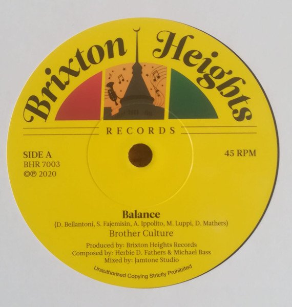 Brother Culture - Balance | Brixton Heights Records (BHR7003)