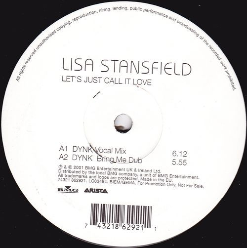 Lisa Stansfield - Let's Just Call It Love | Arista (74321 862921)