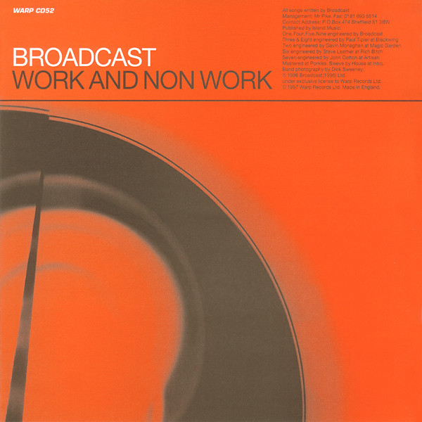 Broadcast - Work And Non Work | Warp Records (WARP CD52) - main Broadcast - Work And Non Work | Warp Records (WARP CD52) - main