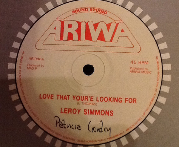 Leroy Simmonds - Love That You're Looking For | Ariwa (ARI096) - 2 Leroy Simmonds - Love That You're Looking For | Ariwa (ARI096) - 2