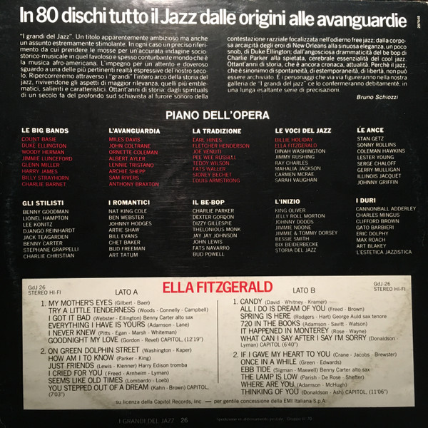 Ella Fitzgerald - Ella Fitzgerald | Fabbri Editori (GdJ 26) Ella Fitzgerald - Ella Fitzgerald | Fabbri Editori (GdJ 26)