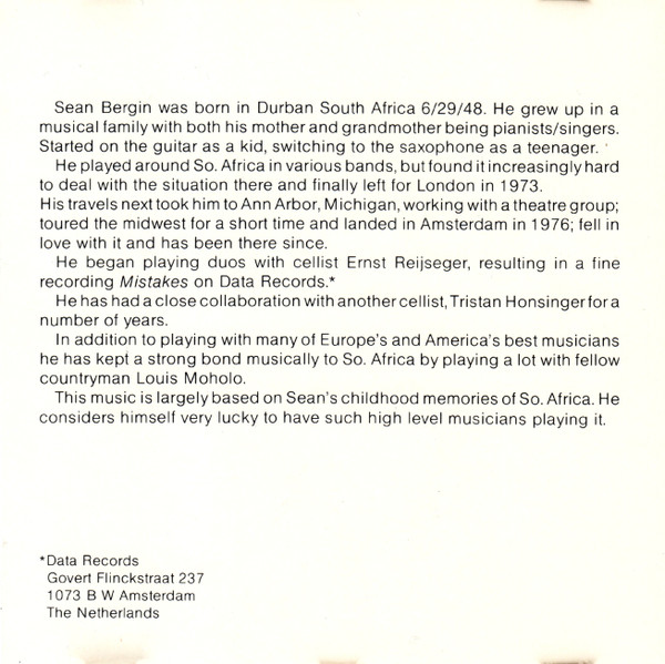 Sean Bergin And M.O.B. - Kids Mysteries | Nimbus West Records (NS502C) - 4