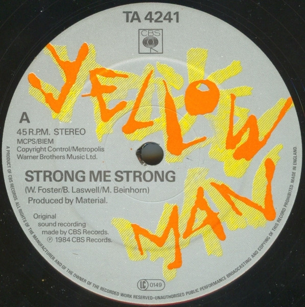 Yellowman - Strong Me Strong | CBS (TA 4241) - 3