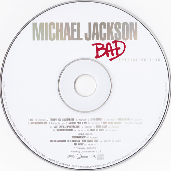 Michael Jackson - Bad | Epic (EPC 504423 2) - 4