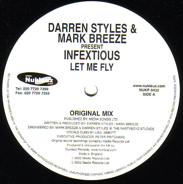 Styles & Breeze Present Infextious - Let Me Fly | Nukleuz (NUKP 0432) - 2