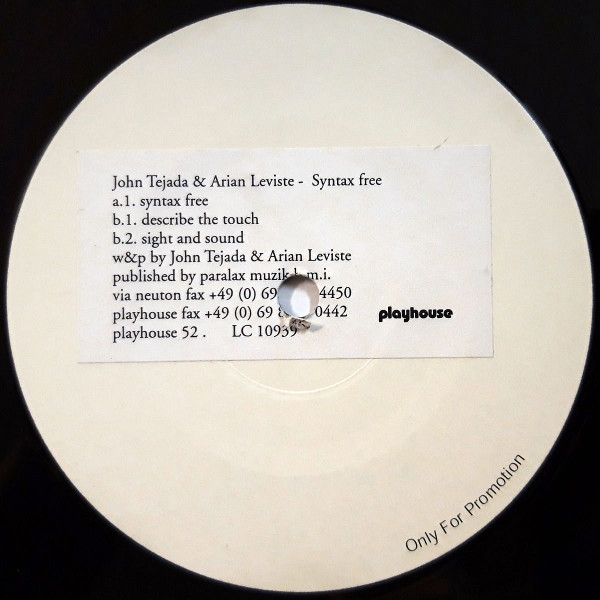 John Tejada & Arian Leviste - Syntax Free | Playhouse (PLAY052)
