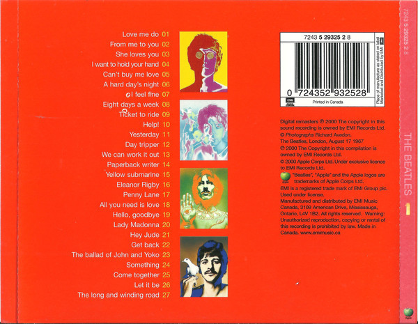 The Beatles - 1 | Apple Records (7243 5 29325 2 8) - 2