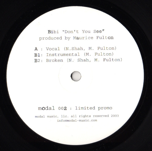Bibi - Don't You See | Modal Music (MODAL 002)