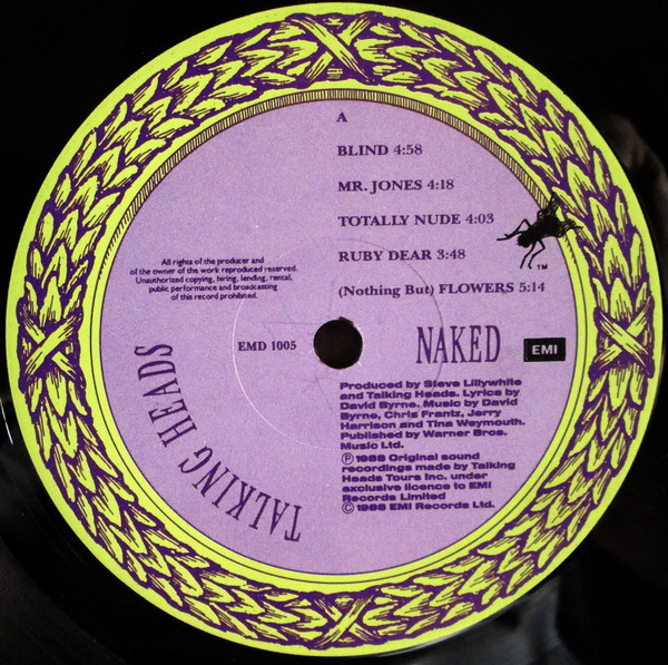 Talking Heads - Naked | EMI (EMD 1005) - 3 Talking Heads - Naked | EMI (EMD 1005) - 3