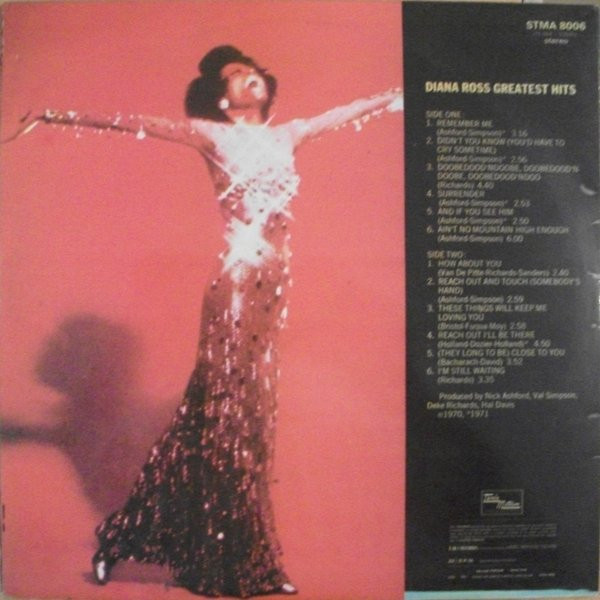 Diana Ross - Greatest Hits | Tamla Motown (STMA 8006) - 2