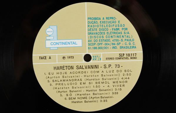 Hareton Salvanini - S.P. 73 | Mr Bongo (MRBLP137) - 3