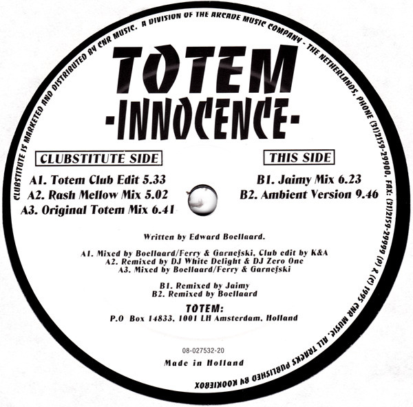 Totem - Innocence | Clubstitute Records (2001808)