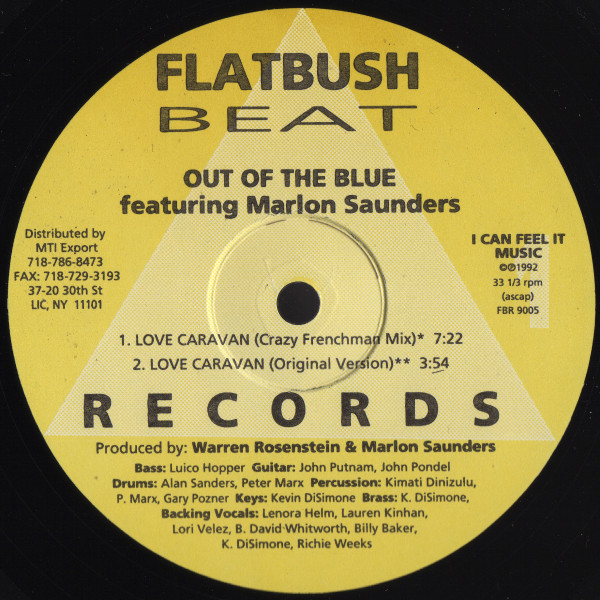 Out Of The Blue  &  Marlon Saunders - Love Caravan | Flatbush Beat Records (FBR 9005)