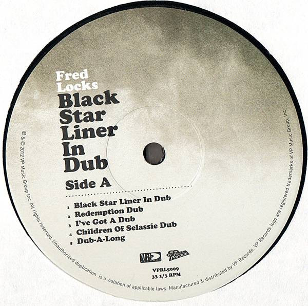 Fred Locks - Black Star Liner In Dub | VP Records (VPRL5009) - 3