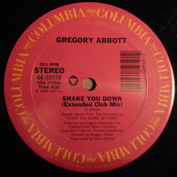Gregory Abbott - Shake You Down | Columbia (44-05959)