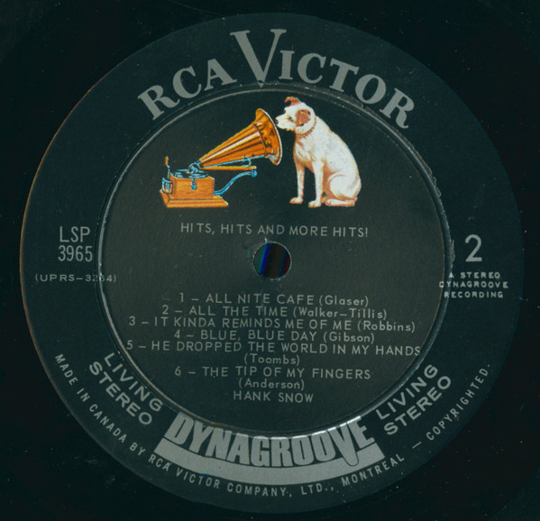Hank Snow - Hits, Hits & More Hits | RCA Victor (LSP-3965) - 4 Hank Snow - Hits, Hits & More Hits | RCA Victor (LSP-3965) - 4
