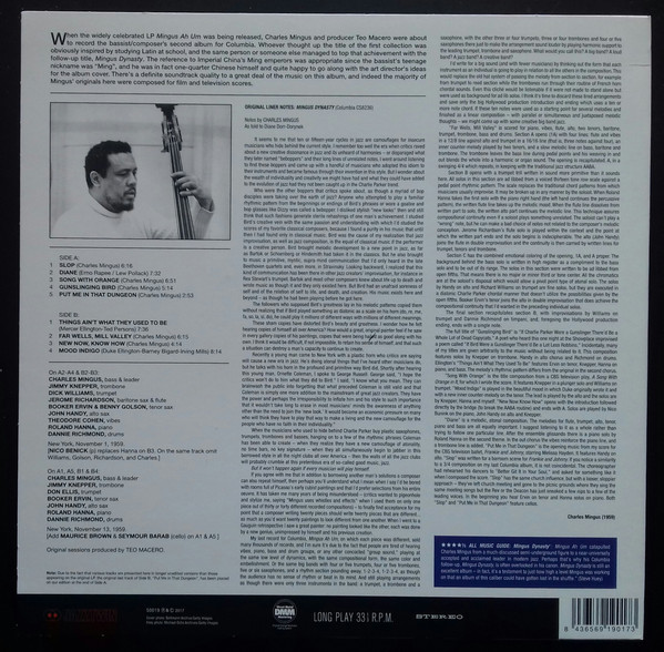 Charles Mingus And His Jazz Group - Mingus Dynasty | Jazztwin (50019) - 2