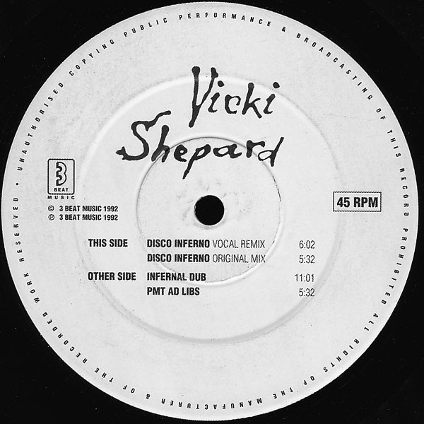 Vicki Shepard - Disco Inferno | 3 Beat Music (3BTT11) - main Vicki Shepard - Disco Inferno | 3 Beat Music (3BTT11) - main